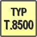 Piktogram - Typ: T.8500